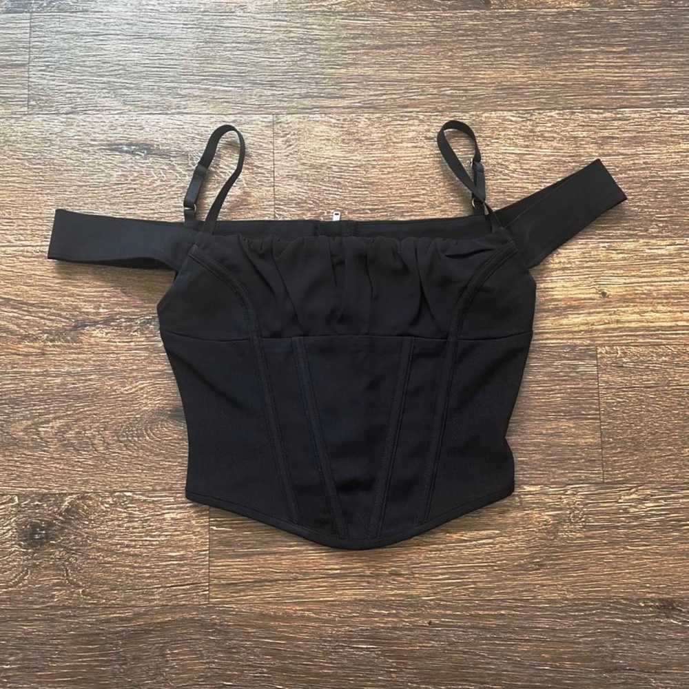 I AM GIA Black Corset Top - Picture 12 of 14